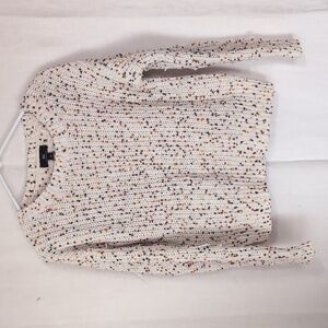 IN San Francisco Creme Confetti Crewneck Sweater Size Small
